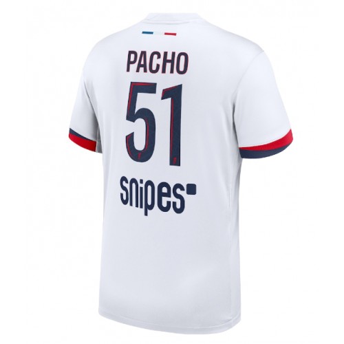Stroje piłkarskie Paris Saint-Germain Willian Pacho #51 Koszulka Wyjazdowej 2025-26 Krótki Rękaw